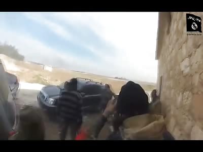 Islamic Commander is killed Instantly by Mortar Shell caught on Camera