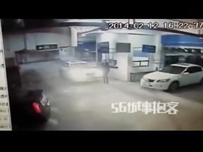 Confrontation in a Parking Garage Leads to Woman getting KTFO