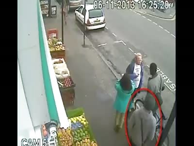 Sad Shocking moment pedestrian is killed by SINGLE punch outside Tesco  