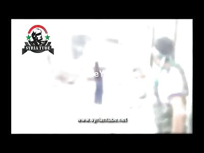 Terrorist Firing his RPG is Blown Back by the Blast Radius of Mortar Shell