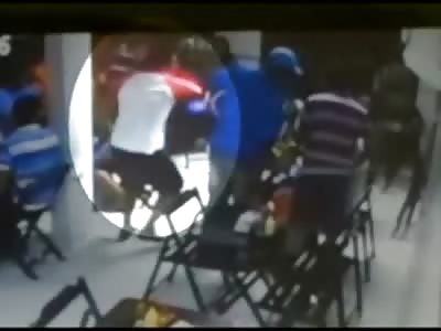 Brazen Homicide .. Man Blows Rivals Head off at Bar