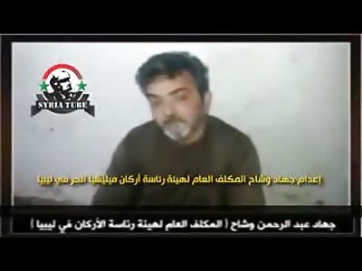 Old Man isn't Spared .. Executed next to his Grave