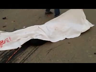 Woman Totally Smashed to Death .. Crews Work to Find Every Little Piece Scattered on the Road