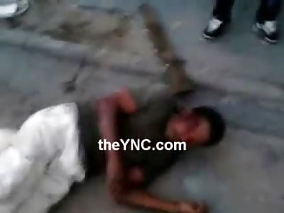 Man Receives Some Mob Justice