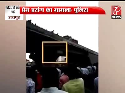 Deranged Lady Jumps off a Bridge as Soon as Enough People Gather to Watch