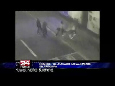 Bunch of Punk Thugs Beat Homeless Man to Death on the Street