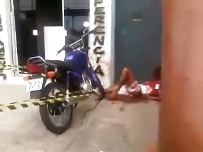 Thief was Shot by Police Bleeding Out on the Sidewalk but gets Help from No One