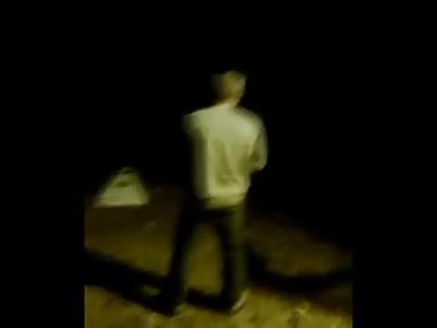 Now that's Talent....Dude Pisses So Hard it Launches over his Head