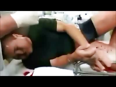 Bad Ass Criminal Thief Cries like a Little Kid Scared of the Doctor