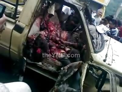 Unbelievable Aftermath of 2 Men incinerated from Car Bomb