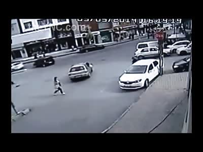 BAD DAY: Man's Hit by Car and then Runover by a Truck