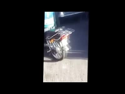 Entire Face Ripped Off his Head after Horrible Accident in the Road..Crowd Gathers