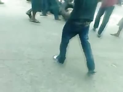 Two Men Set on Fire Chased Down and Necklaced in SAVAGE African Lynching