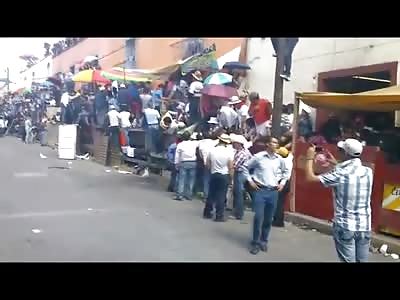 2 Bulls Go Head On at Running of the Bulls Event..One is Killed Instantly in Front of Crowd 