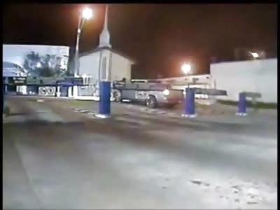 Incredible Action Footage Shows man in Pickup Truck Being Executed While His Girl is in the Passenger Seat