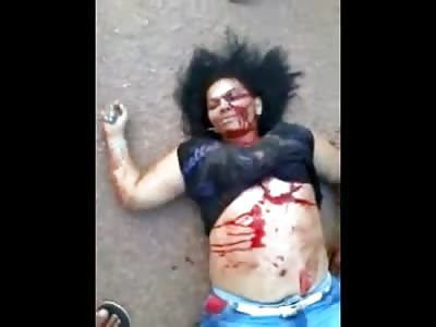 Woman Stabbed Multiple Times Agonizing and Reaching for Help (The Woman Died) 