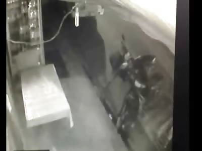 Man involved in Fight is Stuck in the Back with a Knife from another Person