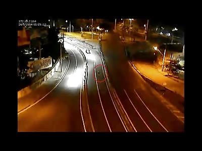 Pedestrian Launched by Car from Behind