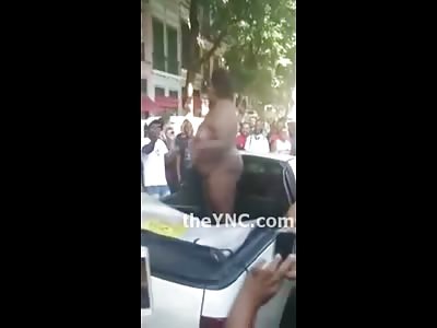 Someone Loves Her..Crowd Cheers On as a Bigger Girl gets Naked