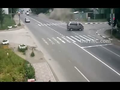 2 Men Standing at Street Corner see Life Flash before Them..One of them Is Hit and in Critical Condition 