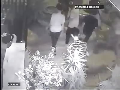 2 Men are just Wiped off the Floor by Gang Members including Beating with Stones