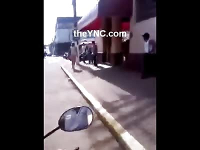 Woman Walks Around with no Pants ..  Like Not one Fuck is Given