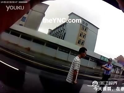 Pathetic Suicide by Cop..Man with a Knife basically Begs to be Killed, Police do the Job for Him 