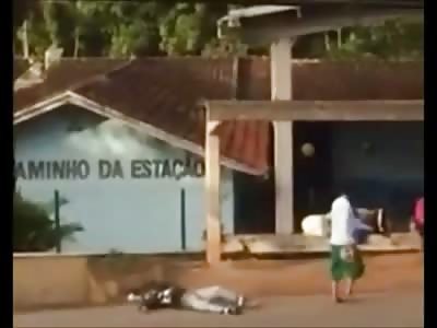 Homeless Man Knocked out and Left Unconscious From Viscous Left Hook