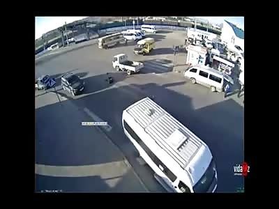 Shocking yet Amazing Video of Small Boy Walking with his Dad when a Terrible Hit and Run Strikes the Father 