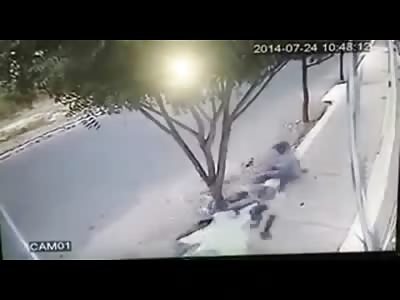 Two Men sitting on the Curb see their Life Flash before their Eyes