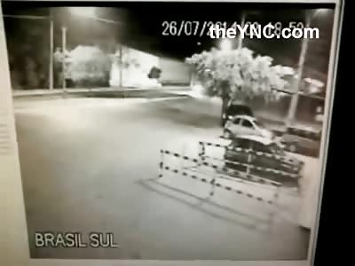 Car Turns into Dust Bowl in Horrific Accident