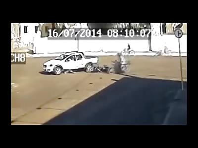 Wait What was That? Rider Run Over by Car turning at Intersection 