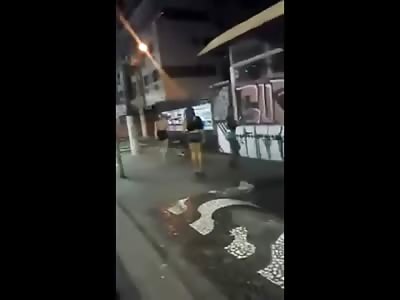 Shemale Prostitute Beats The Shit out of a Broke John that Can't Pay