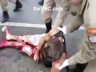 Motorcyclist Killed in Terrible Accident with his Left Leg Connected by Only a Tendon