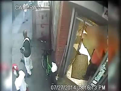 Man Standing outside of Corner Store is Shot in the Face Several Times at Close Range