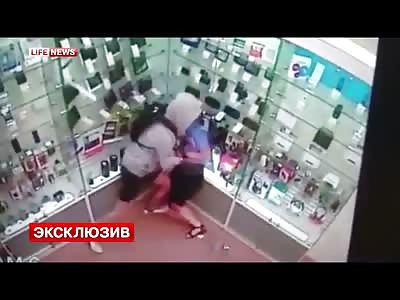 Woman Working in a Story is Brutally Stabbed to Death for No reason by Deranged Kid