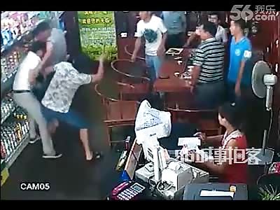 Man Literally Gets Hacked up by Debt Collectors in a Public Store