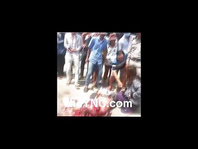 Man Turned into a Total Mess on the Road as Family Member Sobs Over Him 