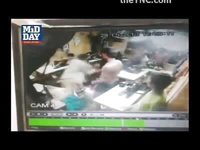 Man Murders 2 Fellow Employees in a Garment Store..He uses a Large Pair of Scissors Stabbing Them to Death...No One Helps (Uncensored Video) 