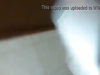 Slut gives Blowjobs in the Mens Room of a Busy Nightclub