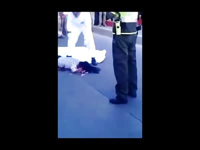 Scooter Woman is Peeled off of the Street to Horrified Gawkers 