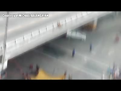 Suicide Jumper outwits Rescuers and Jumps to his Death from atop a Bridge