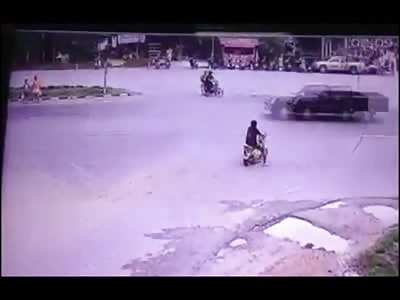 Scooter Rider There One Minute..... Gone the Next