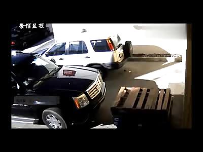 Disgusting Woman takes a Dump in a Parking Lot all Caught on Tape