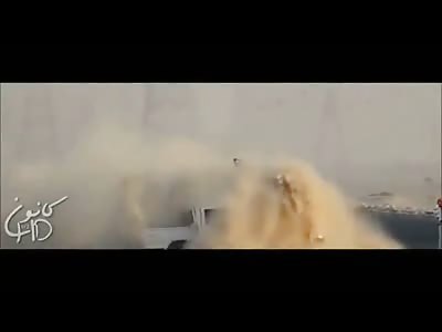 Man Ejected like a Rag Doll from Truck While Trying to be Cool and Drift