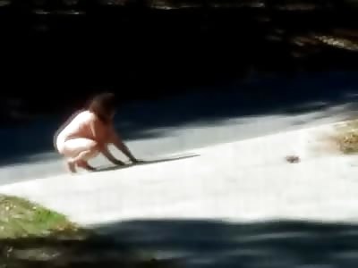 Disgusting Fat Woman High on Bath Salts Literally Attacking Cars like a Maniac Zombie (Watch and Laugh)