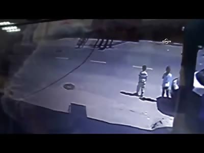 Unsuprivised Little Boy Looks to his Left, But Forgets about his Right and it Turns out to be a Fatal Mistake