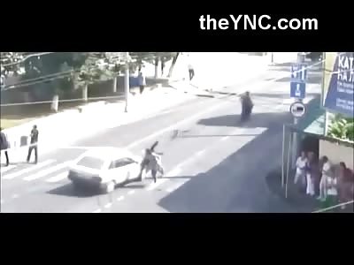 Despite Being with his Mother a Little Kid Bolts out into Traffic and is Tragically Struck