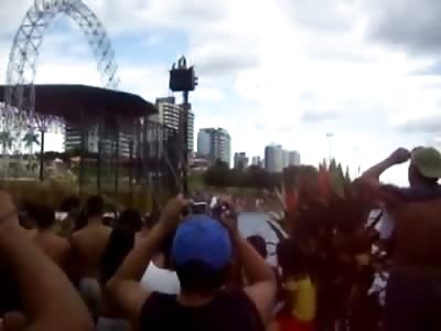 Man does a Fatal Belly Flop off a Platform Ride Kills Himself When he Lands Wrong