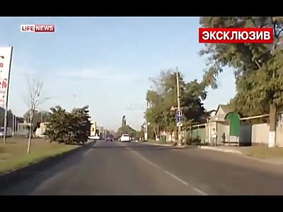 High Speed Collision Knocks a Biker into Next Week in Violent Accident